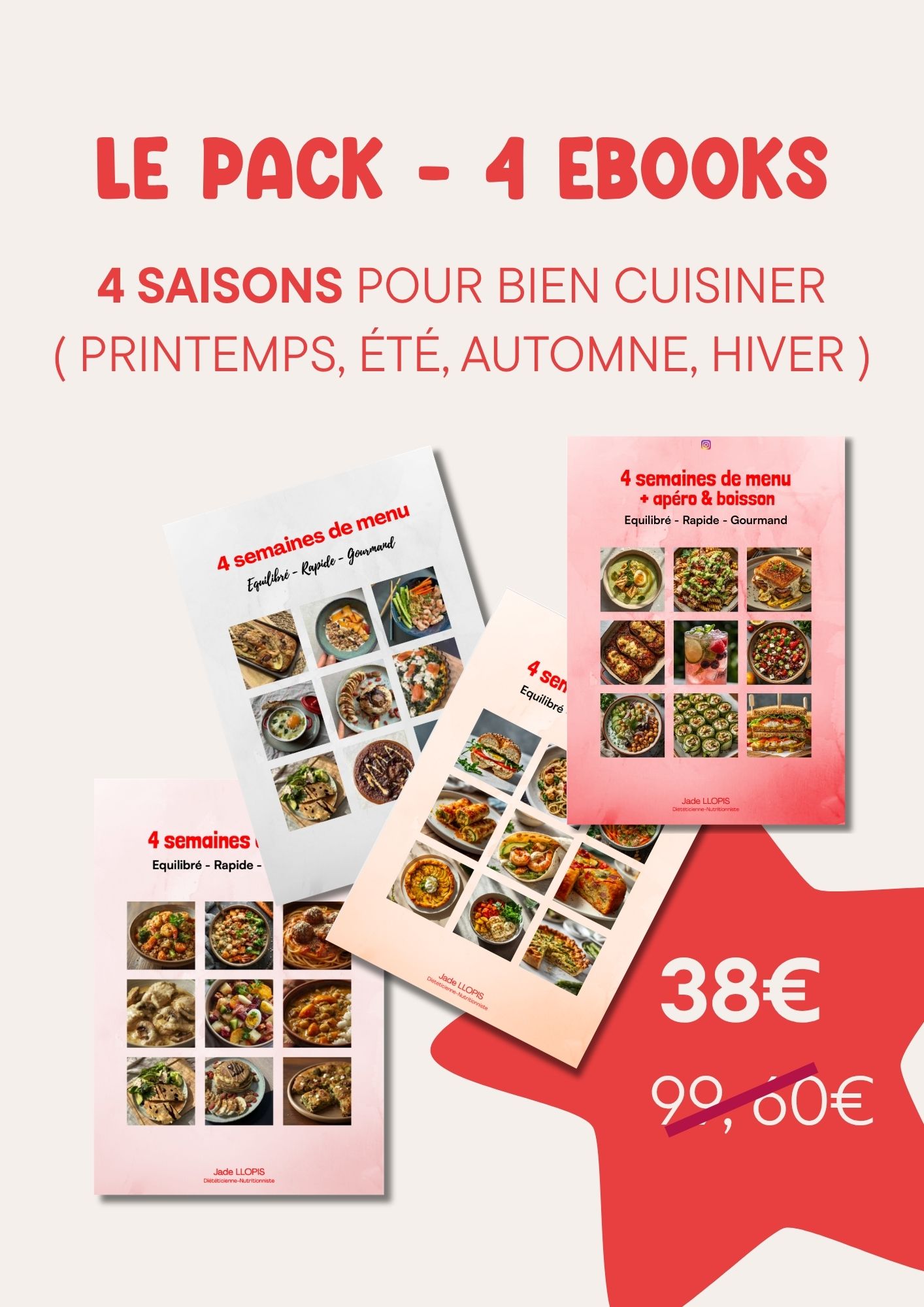 Pack 4 saisons ( printemps, été, automne, hiver )